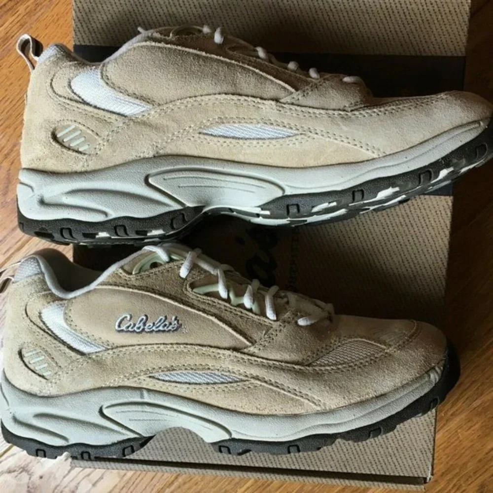 Athletic Walking Shoe Sneaker Light Brown Tan Cabela's Women's 11 B NEW